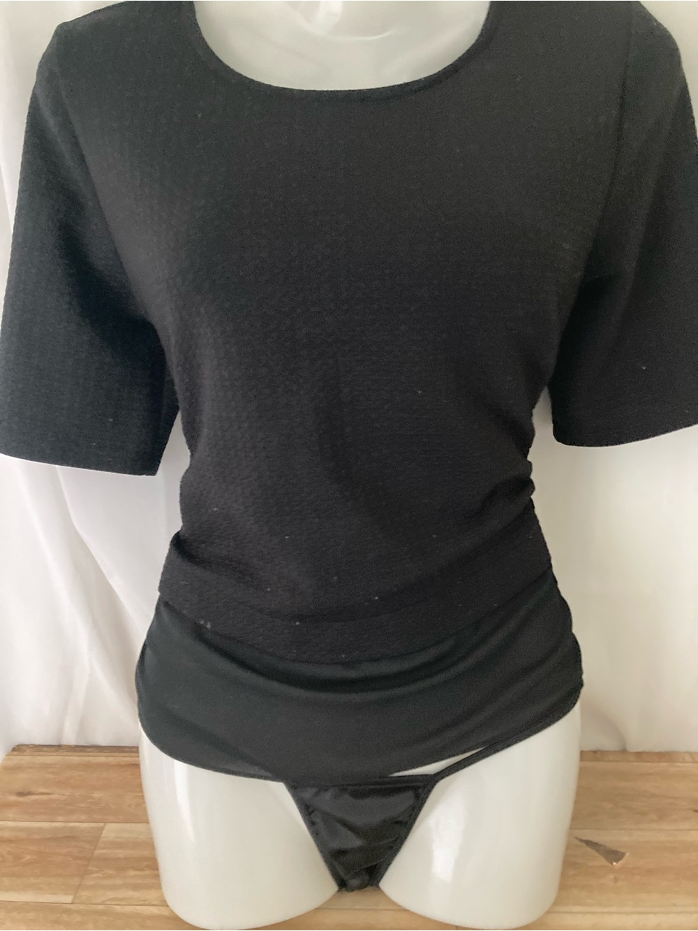 Mandy Evans Black Short Sleeve Minimalist Classic Size L